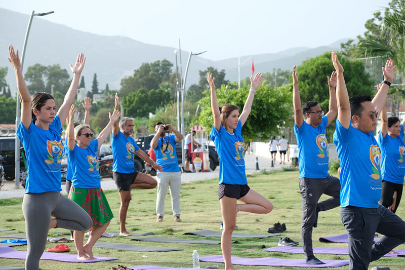 Bodrum'da Uluslararası Yoga Günü 2