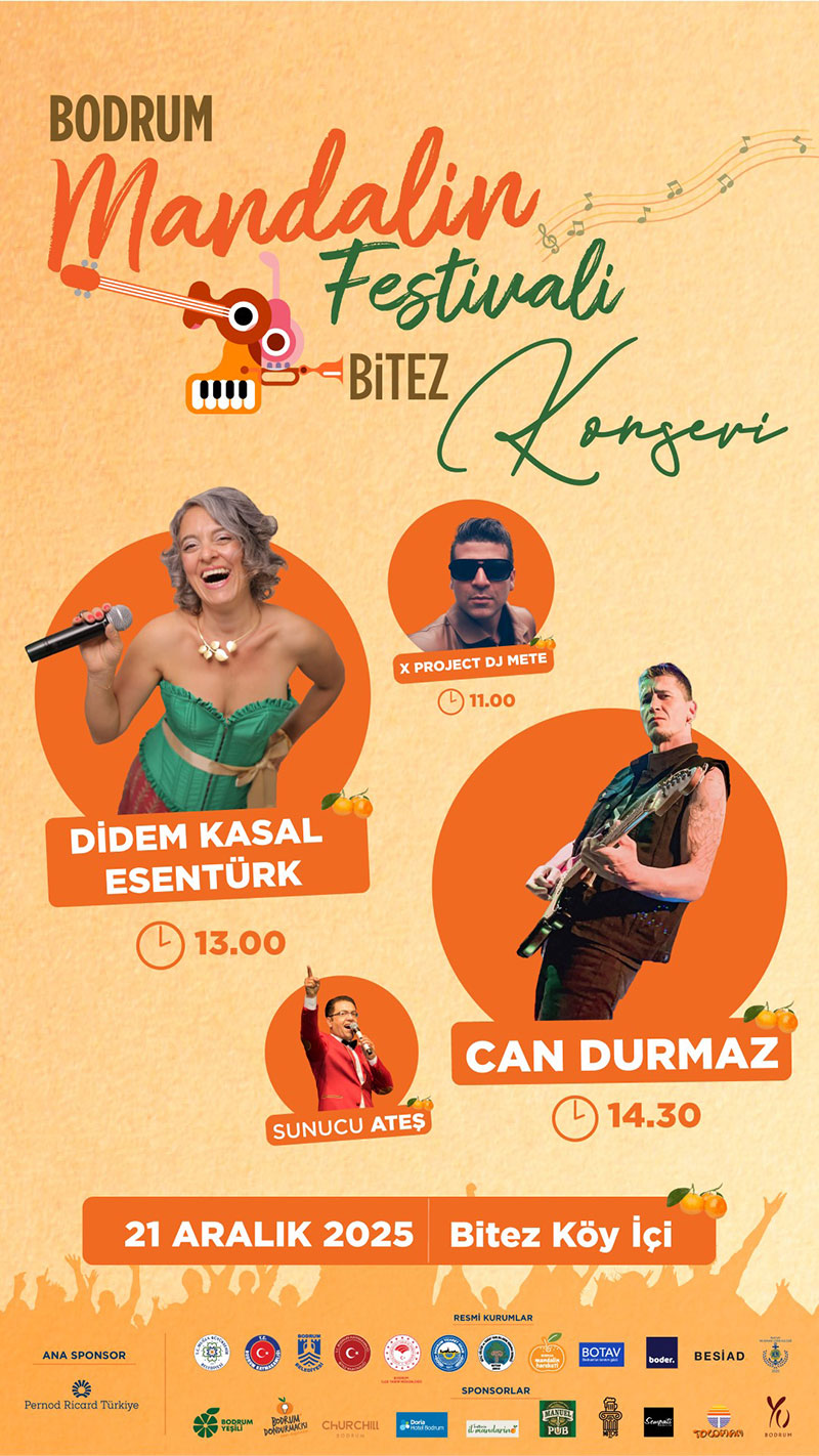 18. Bodrum Mandalin Festivali 21 Aralık’ta Bitez’de 2