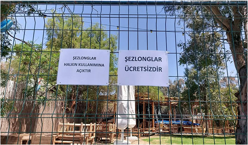Gümüşlükte "Halk plajı" eylemi