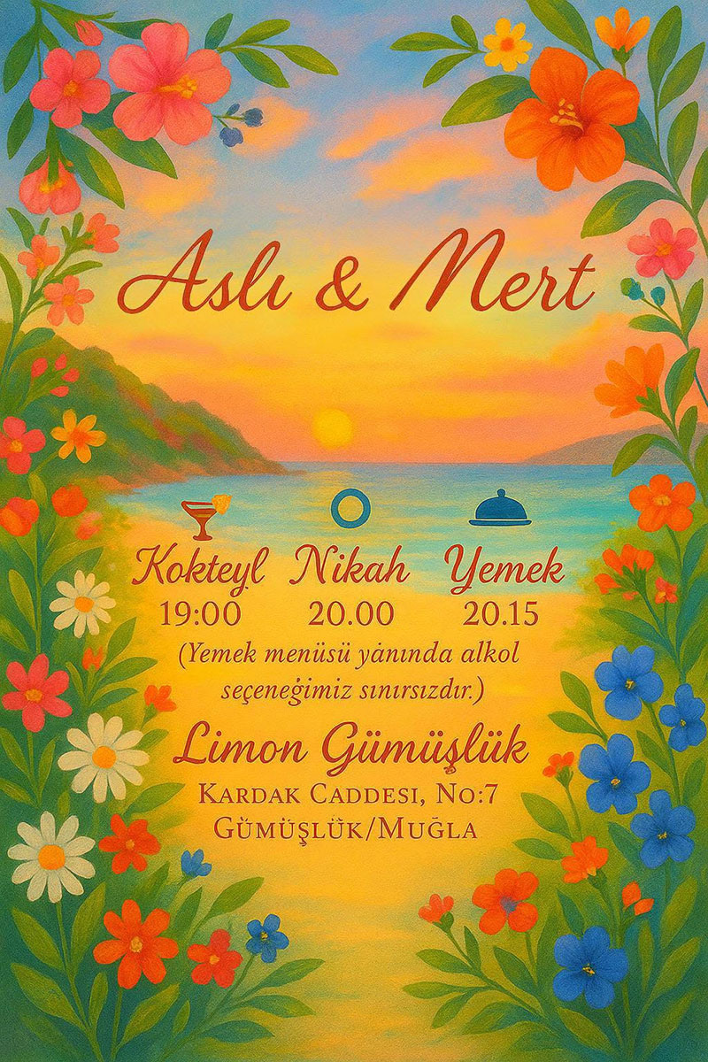 Aslı ve Mert yıldırım düğün, Limon Gümüşlük - 21 Haziran 2025 6