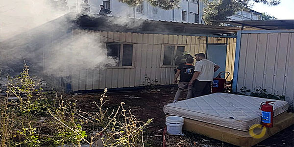Bodrum, Torba konteyner yangını, 16 Haziran 2026