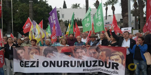 Bodrum'da Gezi Davası eylemi