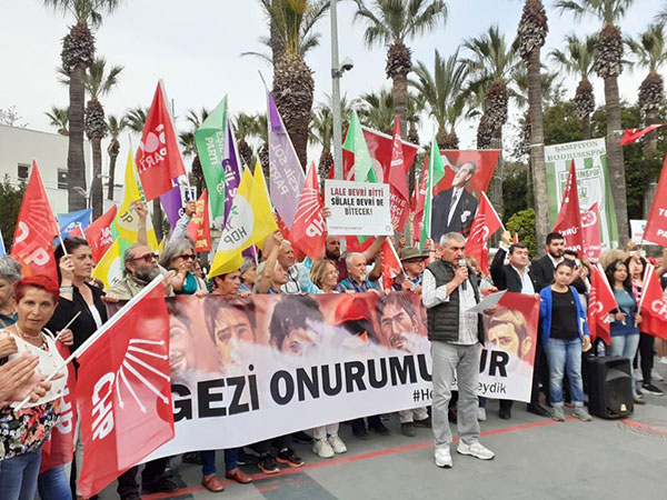 Gezi Case protest in Bodrum