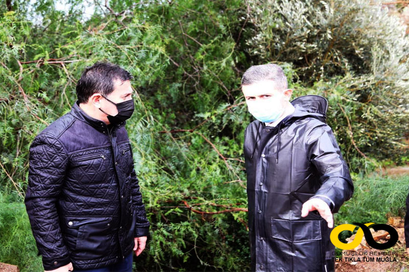 Bodrum Belediye Başkanı Ahmet Aras, Bodrum kaymakamı Bilgehan bayar (Soldan sağa)