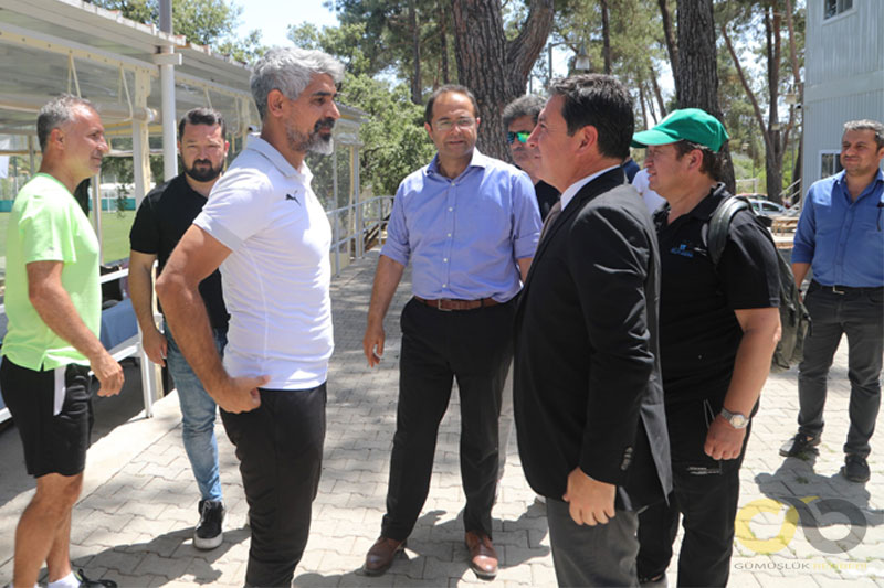 Teco Karacabey Belediyespor ile Bodrumspor maçı öncesi ziyaret
