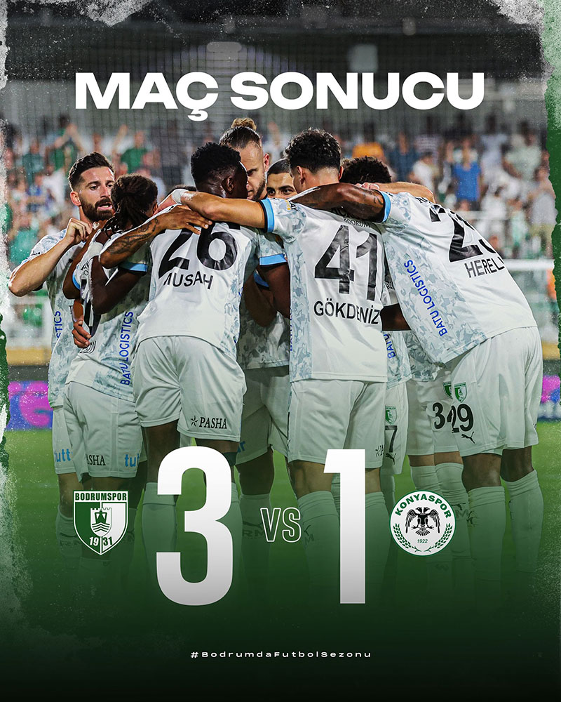 Sipay Bodrum FK 3 - 1 Tümosan Konyaspor, 24 Ağusros 2024