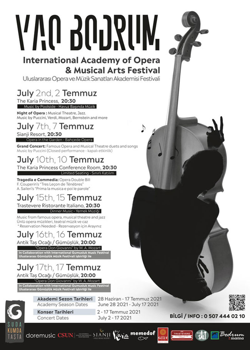 Uluslararası Opera ve Müzik Sanatları Akademisi Festivali etkinlik takvimi