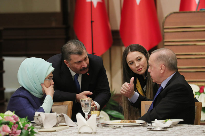 Cumhurbaşkanı Recep Tayyip Erdoğan, sağlık çalışanlarıyla iftar