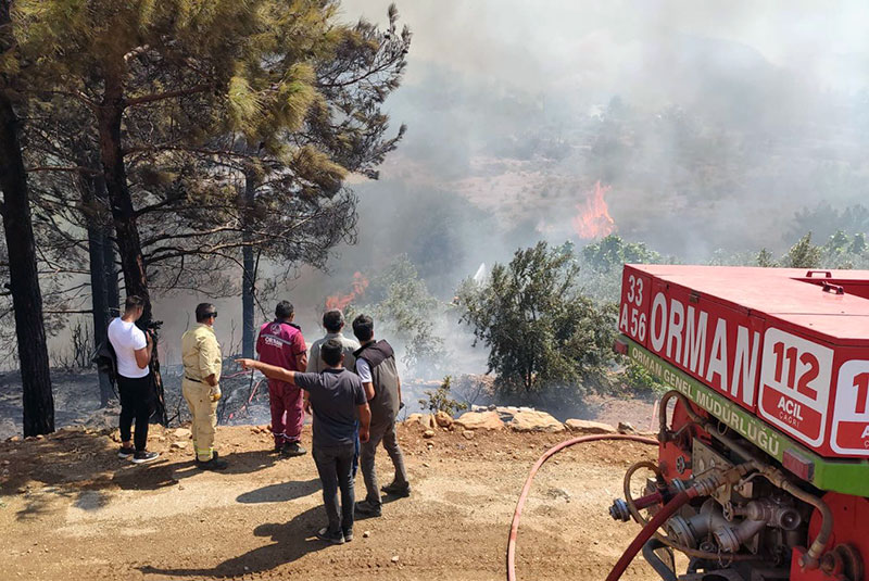 Forest fire in Mersin Gülnar 5