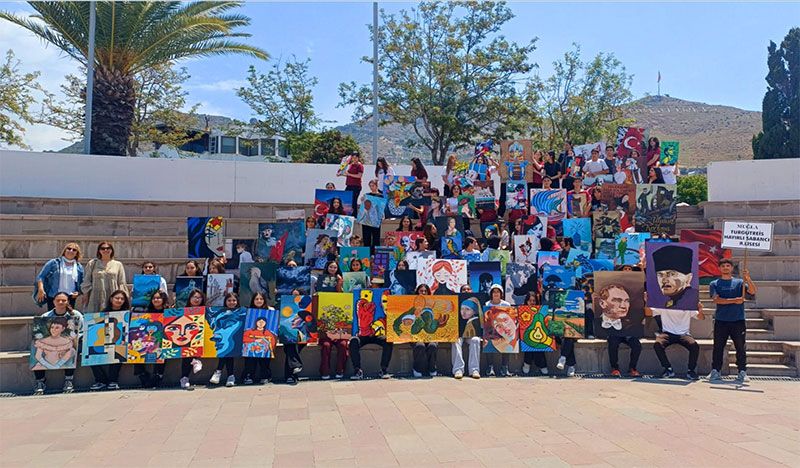 Turgutreis Hayırlı Sabancı Anadolu Lisesi öğrencilerinden sergi 2