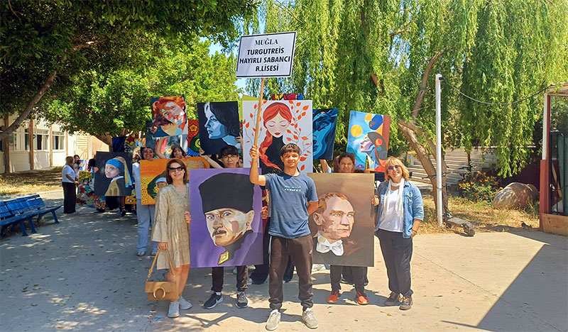 Turgutreis Hayırlı Sabancı Anadolu Lisesi öğrencilerinden sergi 4